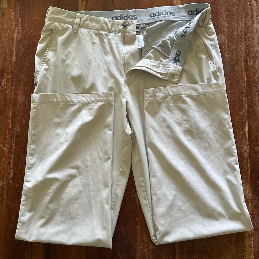 Performance Golf Pants | Adidas | Stone | 36” X 30”